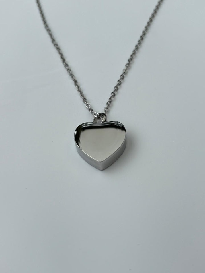 Stainless Steel Heart Memorial Urn Pendant – Love Held Close Forever